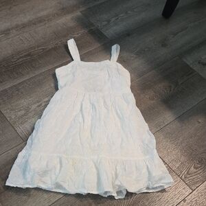 Cat & Jack White Eyelet Casual Dress